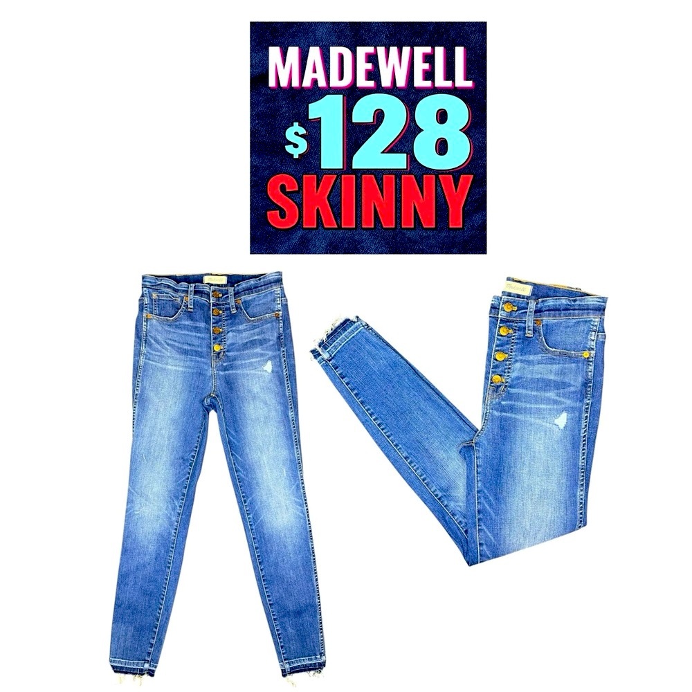 ~ NWOT Mint! Madewell $128 Women's 10" High-Rise Skinny Jeans Size 28